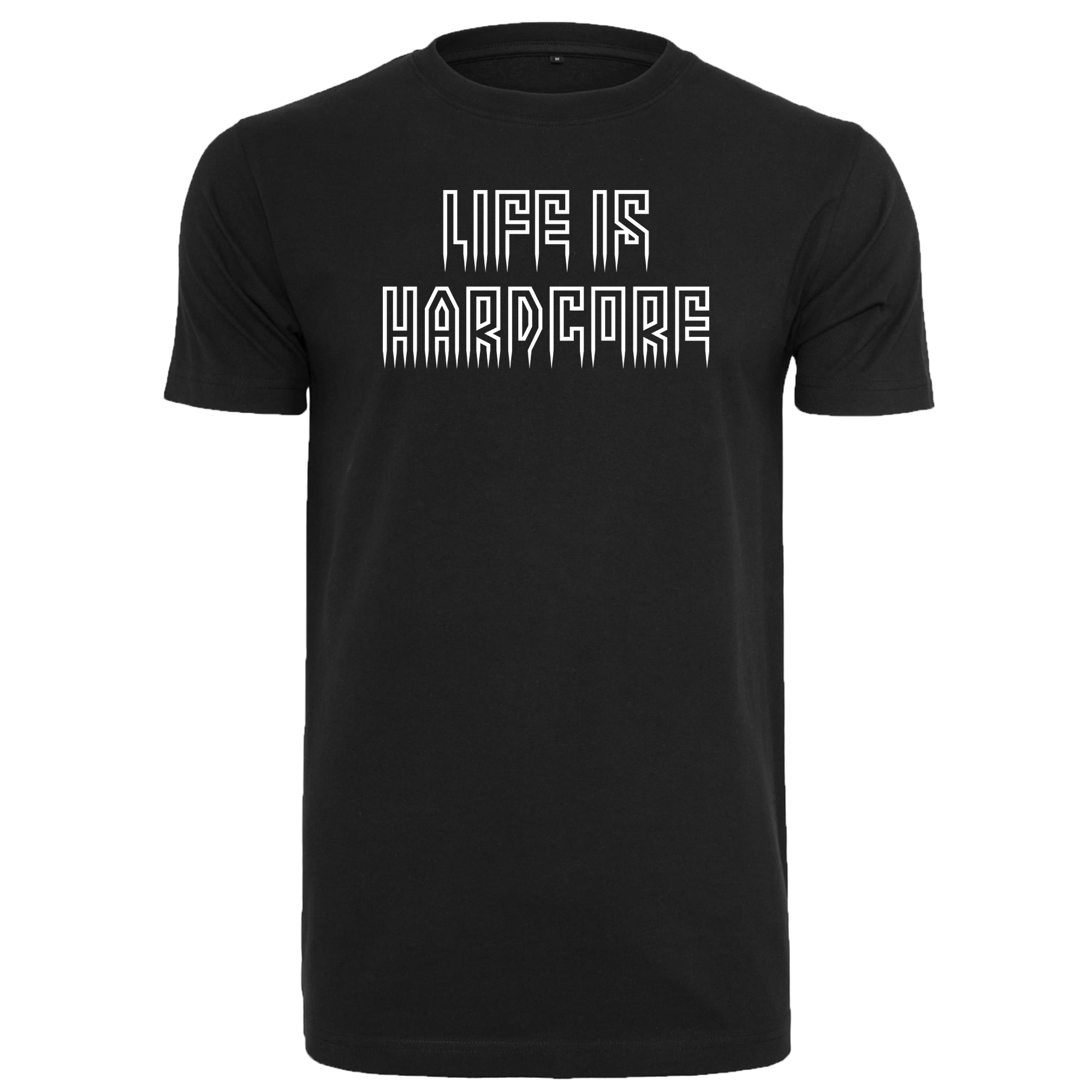 Life is hardcore T-shirt zwart op Coreplaza