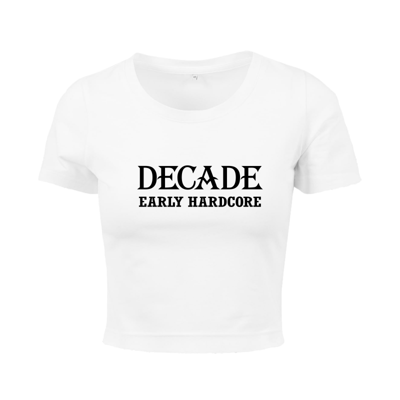 decade front cropped t-shirt