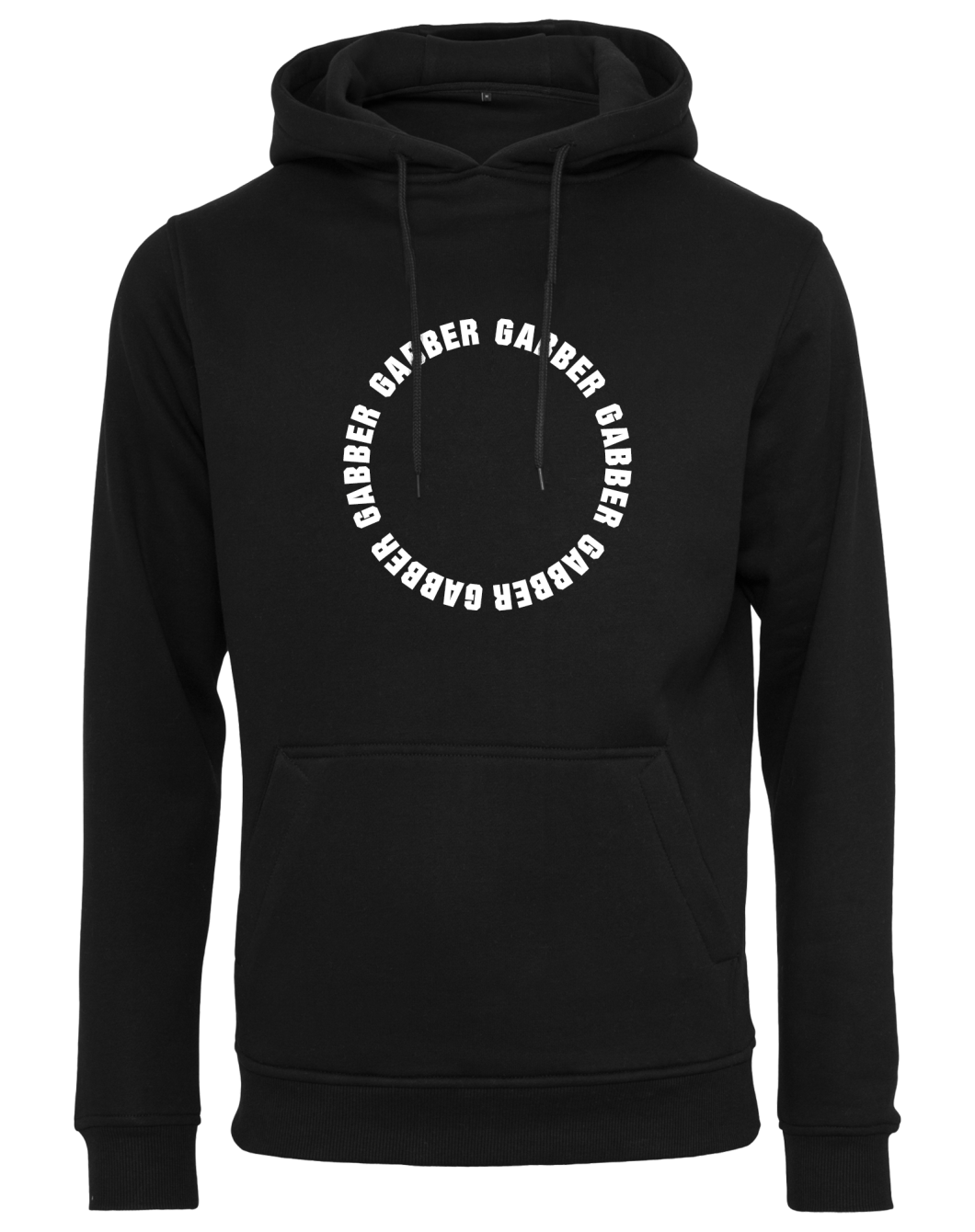 Zwarte hoody met gabber en life is hardcore op Coreplaza.