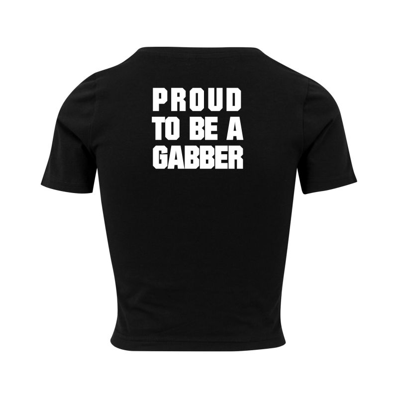 proud to be a gabber cropped t-shirt op coreplaza