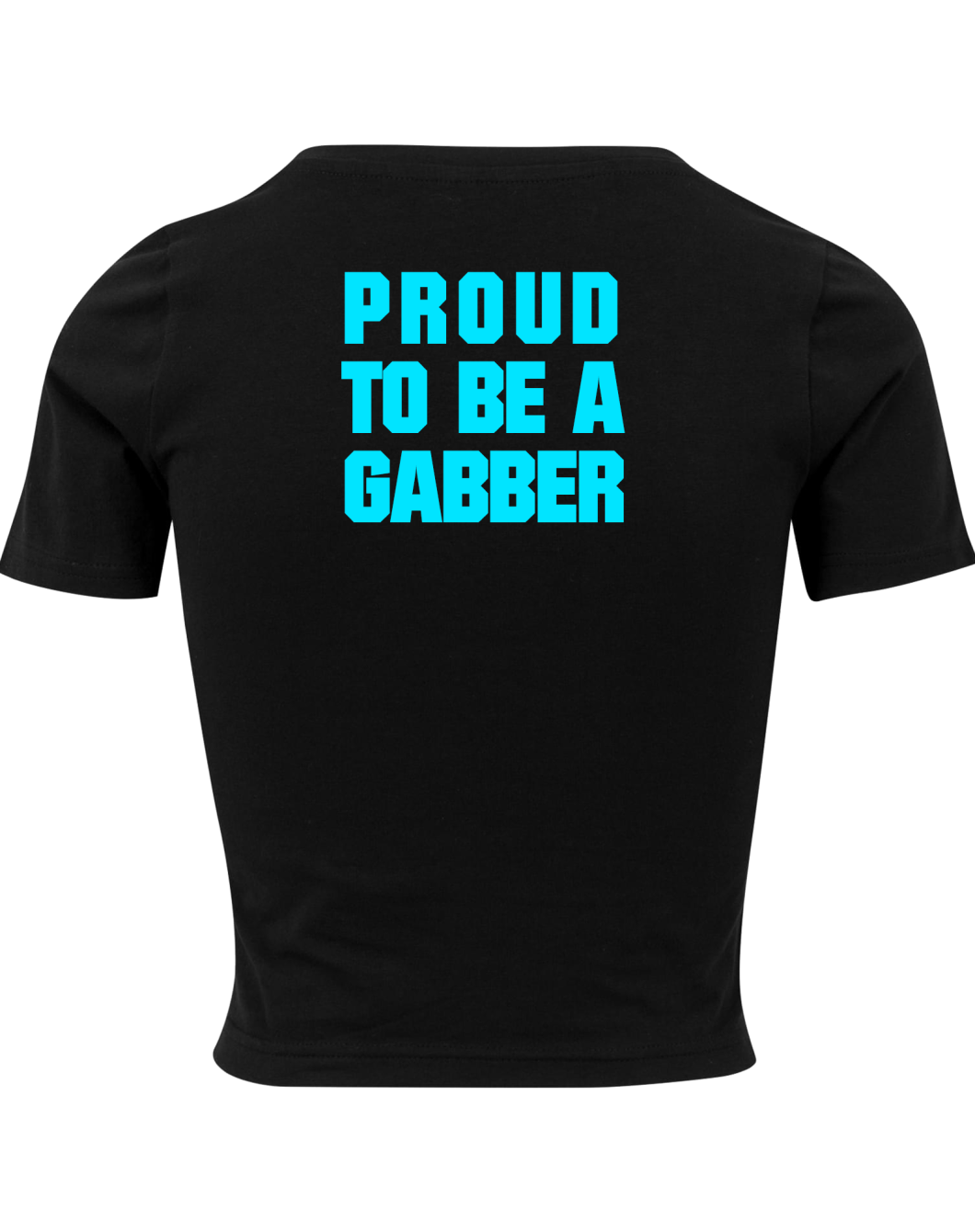 proud to be a gabber cropped t-shirt op coreplaza